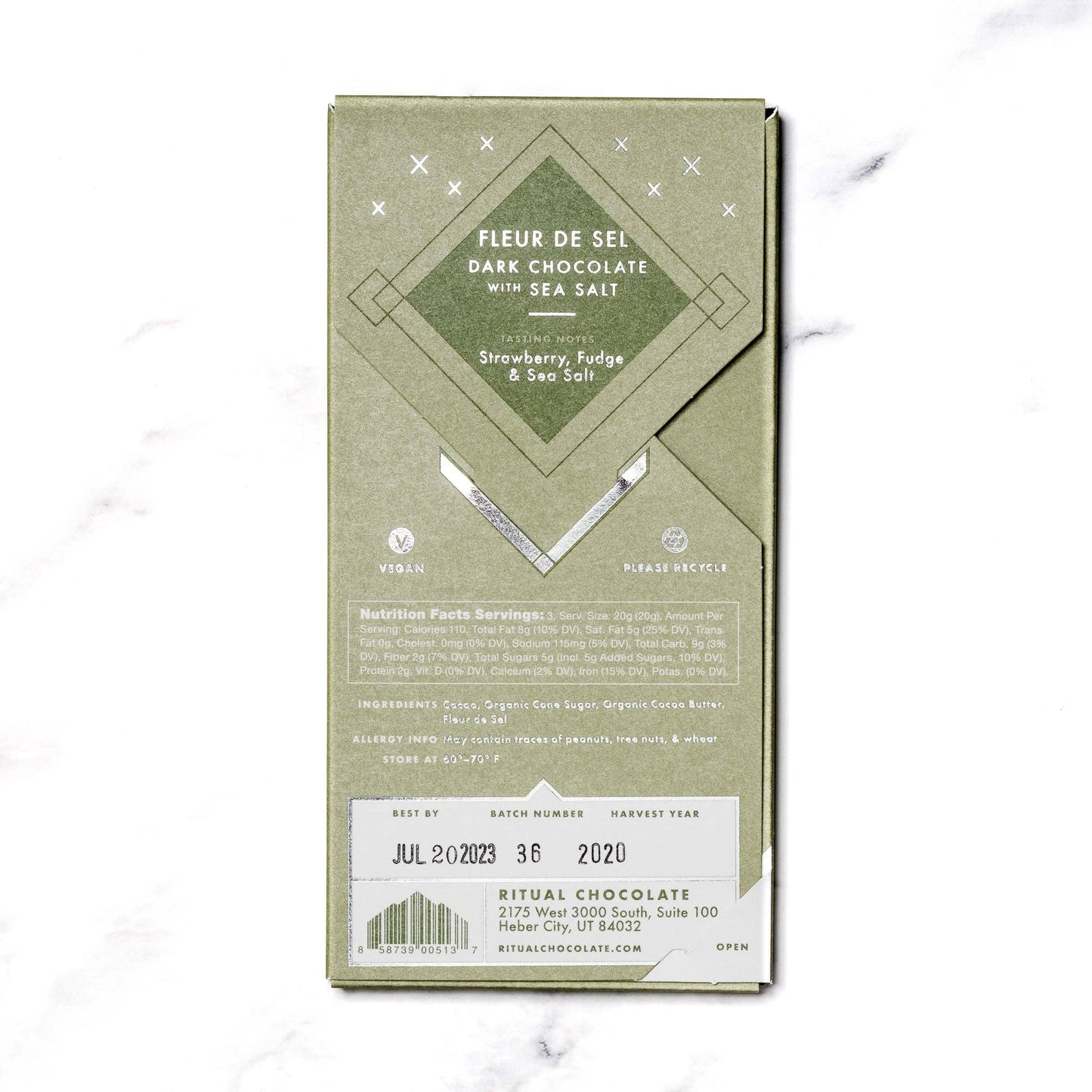 Ritual Chocolate - Fleur De Sel, 70% Cacao