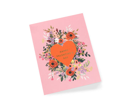 Blooming Heart Valentine Card