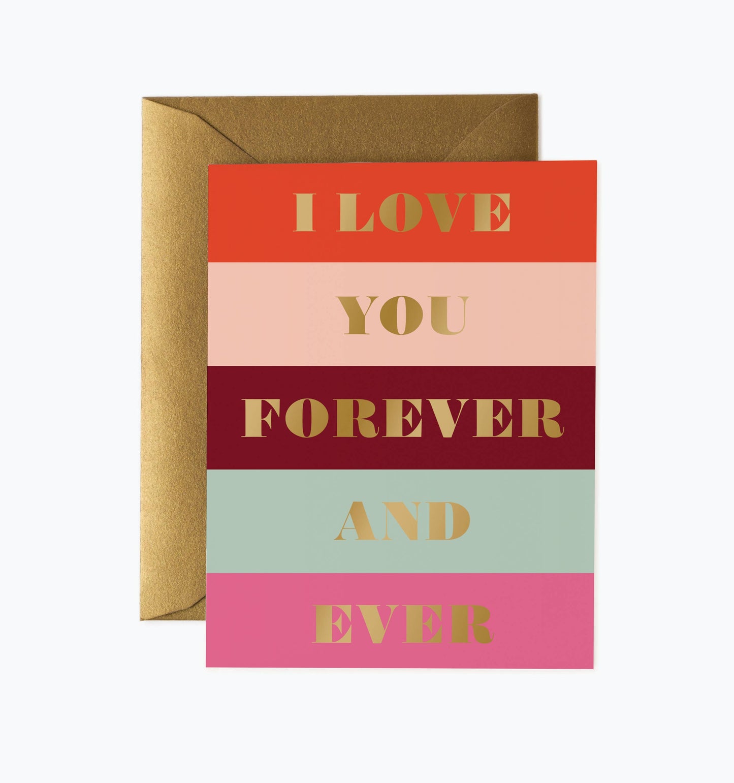 Color Block Love Card